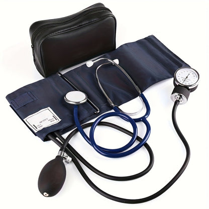 Blood Pressure Monitor Manual Aneroid Kit, Upper-Arm Cuff with Dial Gauge, Stethoscope and Carrying Case