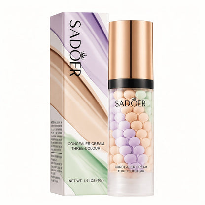 3-in-1 Color Correcting Face Primer 2-Pack, Makeup Base, Multi-Color Semi-Sheer Foundation