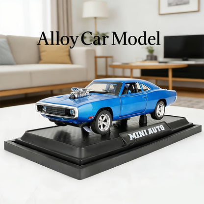 Dodge Challenger Diecast Model Car Zinc Alloy Collectible Static Replica, Highly Detailed Home & Office Decor