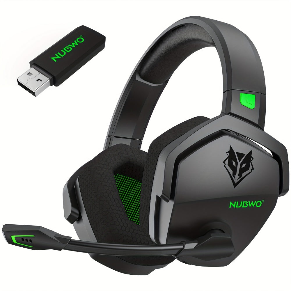 2.4GHz Wireless Gaming Earphones NUBWO G06, 7.1 Surround Sound, 23ms Ultra-Low Latency, 100H Battery