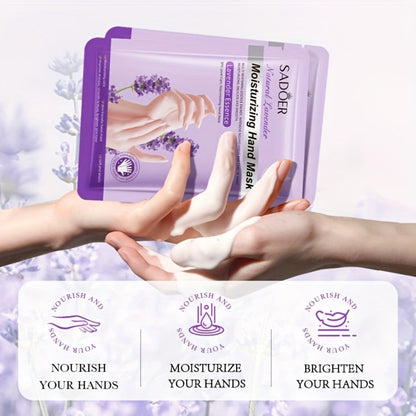 Moisturizing Hand Mask Gloves Glycerin & Lavender 4 & 8 Pairs – Natural Essential Oil Deep Hydrating Hand Spa Treatment
