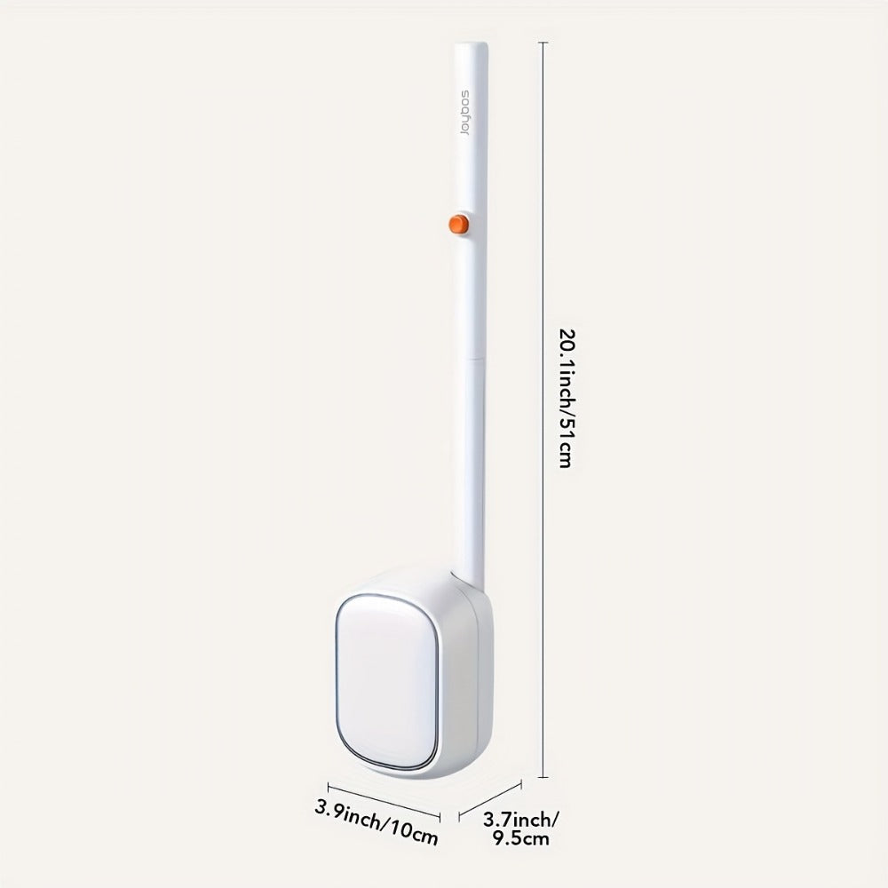 Disposable Toilet Brush & Holder Set with 6 Refill Wands, Wall Mounted, Pre-Loaded Scrubbing Solution