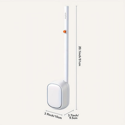 Disposable Toilet Brush & Holder Set with 6 Refill Wands, Wall Mounted, Pre-Loaded Scrubbing Solution