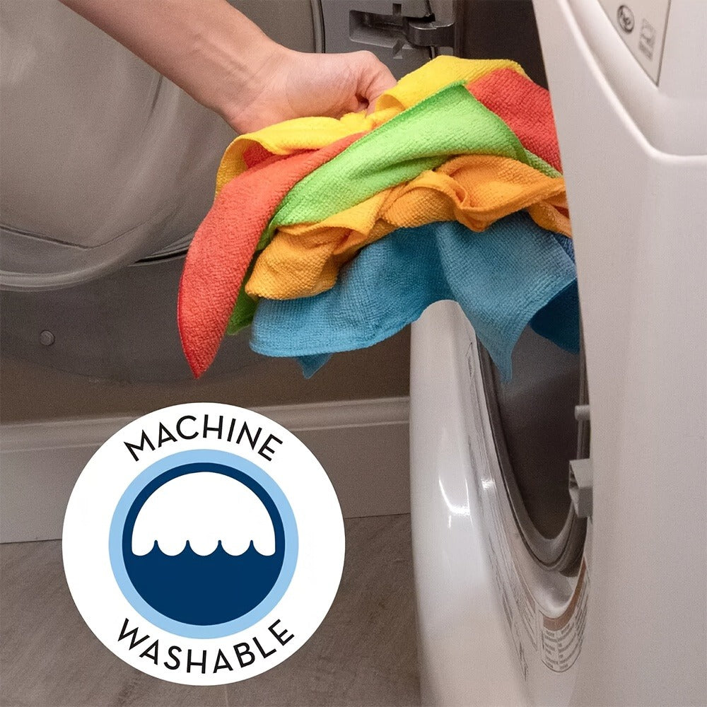 Microfiber Cleaning Cloths 50/60 Pack – Ultra-Soft Scratch-Free Towels for Car Detailing, Kitchen & Home, Quick-Dry Absorbent Lint-Free
