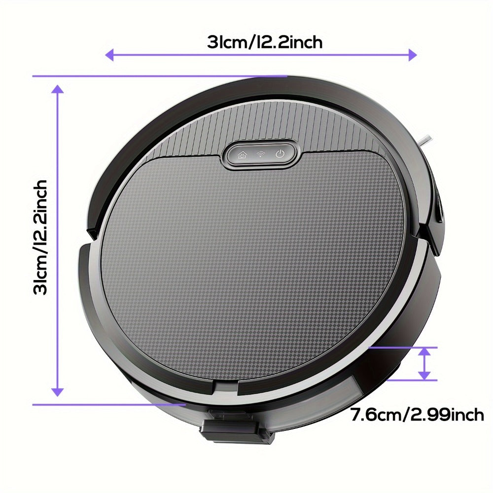 Robot Vacuum Cleaner Mop Combo 5000Pa Max Suction 2-in-1 with App & Voice Control - Scheduled Cleaning
