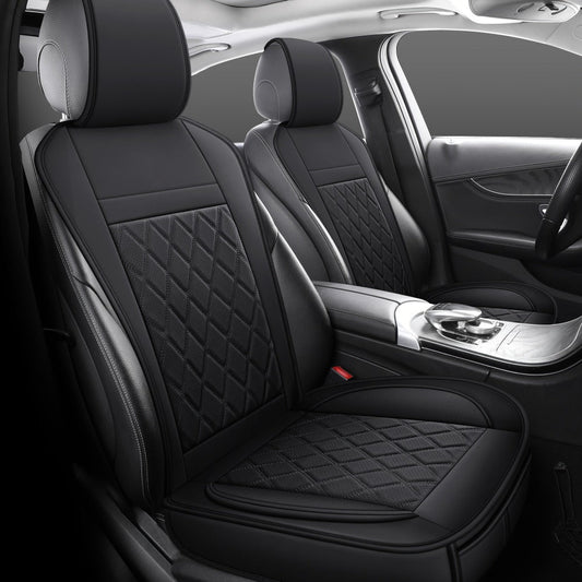 Car Seat Covers Front Pair with Full-Surround High-Back Design and Fifteen Color or Pattern Options