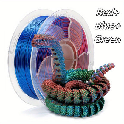 Ender 3 5 Neo PLA Filament 1.75mm 1kg 2.2LB High Gloss Low Warping – Black White Dual Tri Rainbow Multicolor Shiny Finish Smooth Extrusion