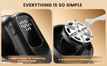 Fabric Shaver Lint Remover Rechargeable Electric Sweater Shaver with Digital Display 6-Leaf for Everyday Face, Beard and Body Grooming