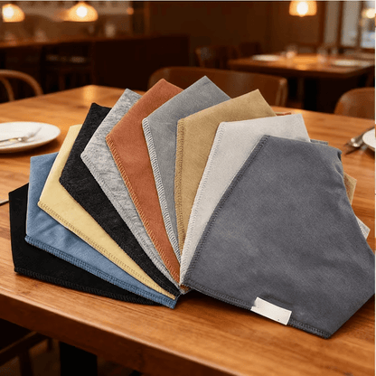 Pet Bandana Scarf 10 Pack for Dogs Cats, Small Triangle Bib Neckerchief Solid Color Adjustable Saliva Towel Strong Water Absorption Easy