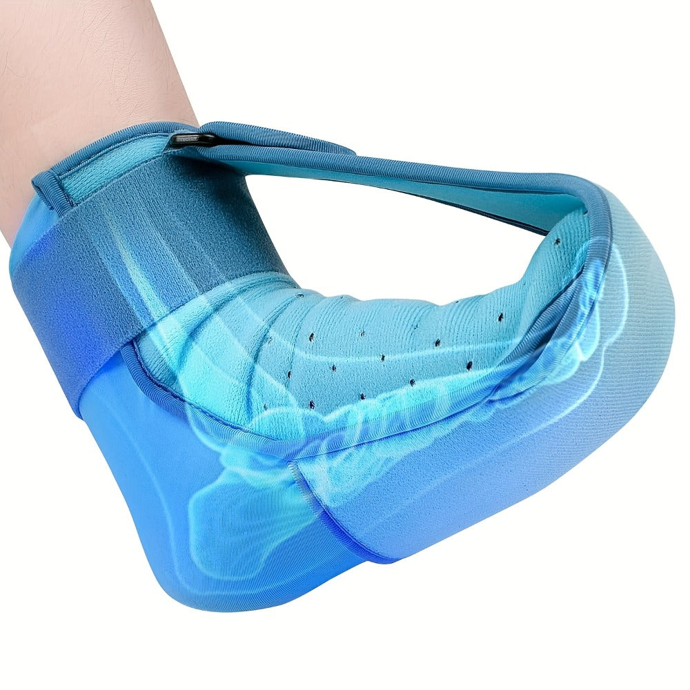 Plantar Fasciitis Night Splint with Detachable Gel Ice Pack, Breathable Foot Drop Brace for Heel Pain