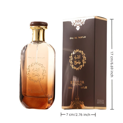 Cologne Spray for Men Desert Knight 3.04 oz with Amber Glass Bottle and Brown Presentation Box