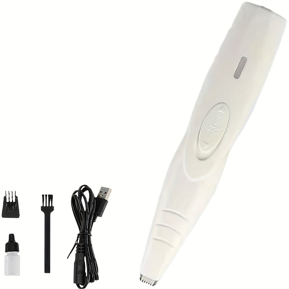 Pet Detail Trimmer Cordless USB Rechargeable – Ceramic Blade Precision Clipper for Dogs Cats Face Paws Ears Eyes Tail