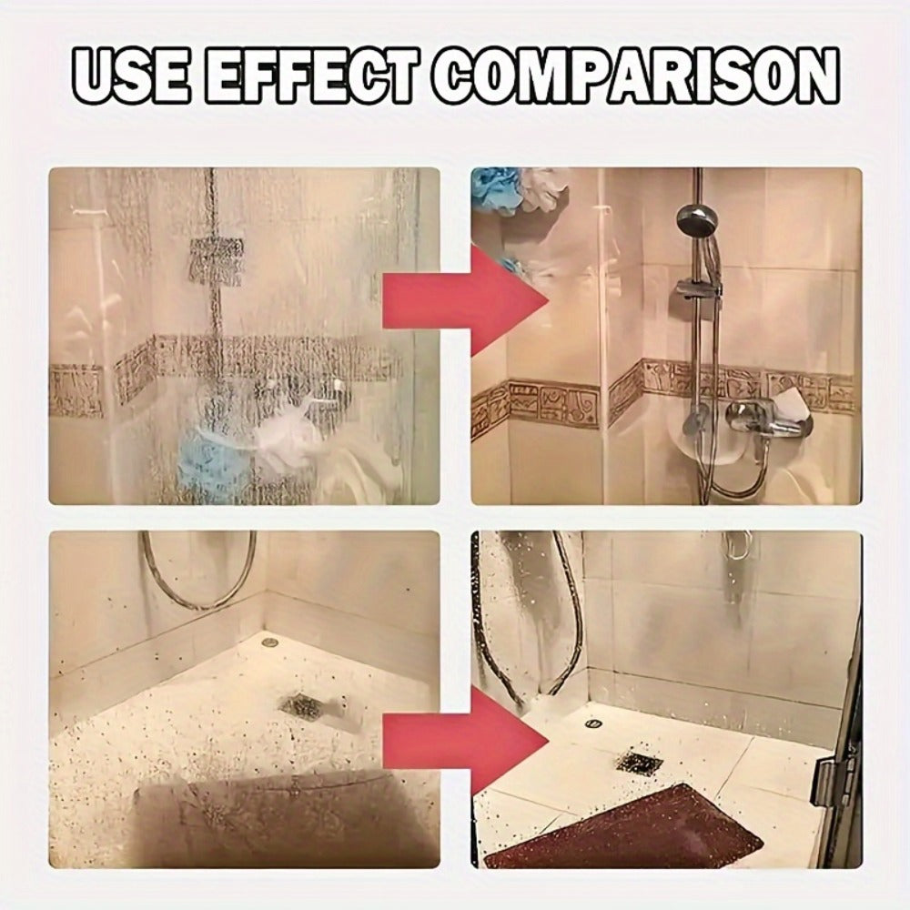 Bathroom Glass Restoration Paste 120g, Removes Water Stains, Soap Scum & Hard Water Deposits from Shower Doors