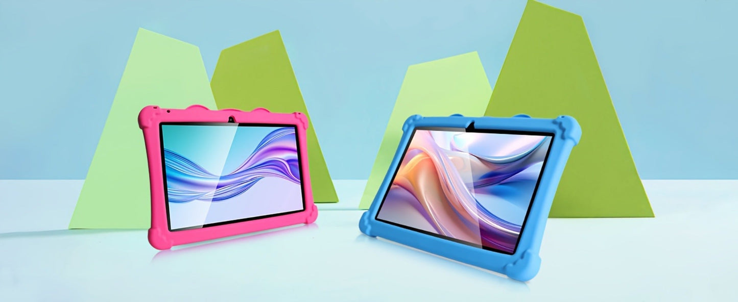 Kids Tablet 10 Inch with Android 13, 3GB RAM, 32GB Built-In Storage, Dual-Band WiFi and Protective Case