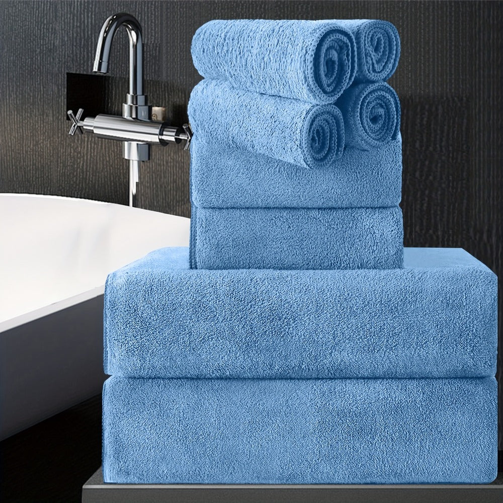 Bath Towels Set 8 Piece 750GSM Oversized 35 x 70 Inch Sheets in 15 Color Options for Home and Guest Use