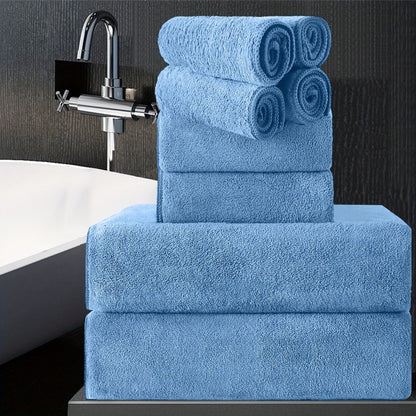 Bath Towels Set 8 Piece 750GSM Oversized 35 x 70 Inch Sheets in 15 Color Options for Home and Guest Use