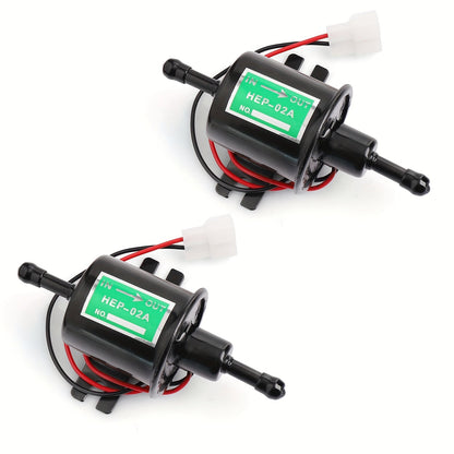 Universal Electric Fuel Pump Kit for 12V Cars Trucks Boats Carburetor Lawn Mower HEP-02A