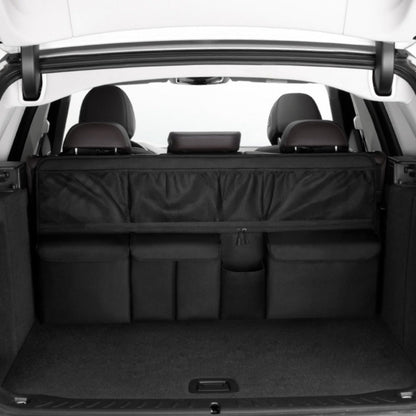 Car Trunk Organizer Bag – High Capacity Oxford Cloth Rear Seat Storage with Adjustable Dividers & Storage Pockets, Universal Fit for Cars