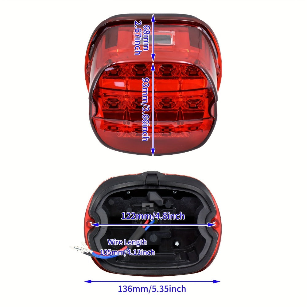 Harley Davidson LED License Plate Light with Turn Signal for Sportster Dyna Touring Road King Electra Glide – Brake Running Lamp