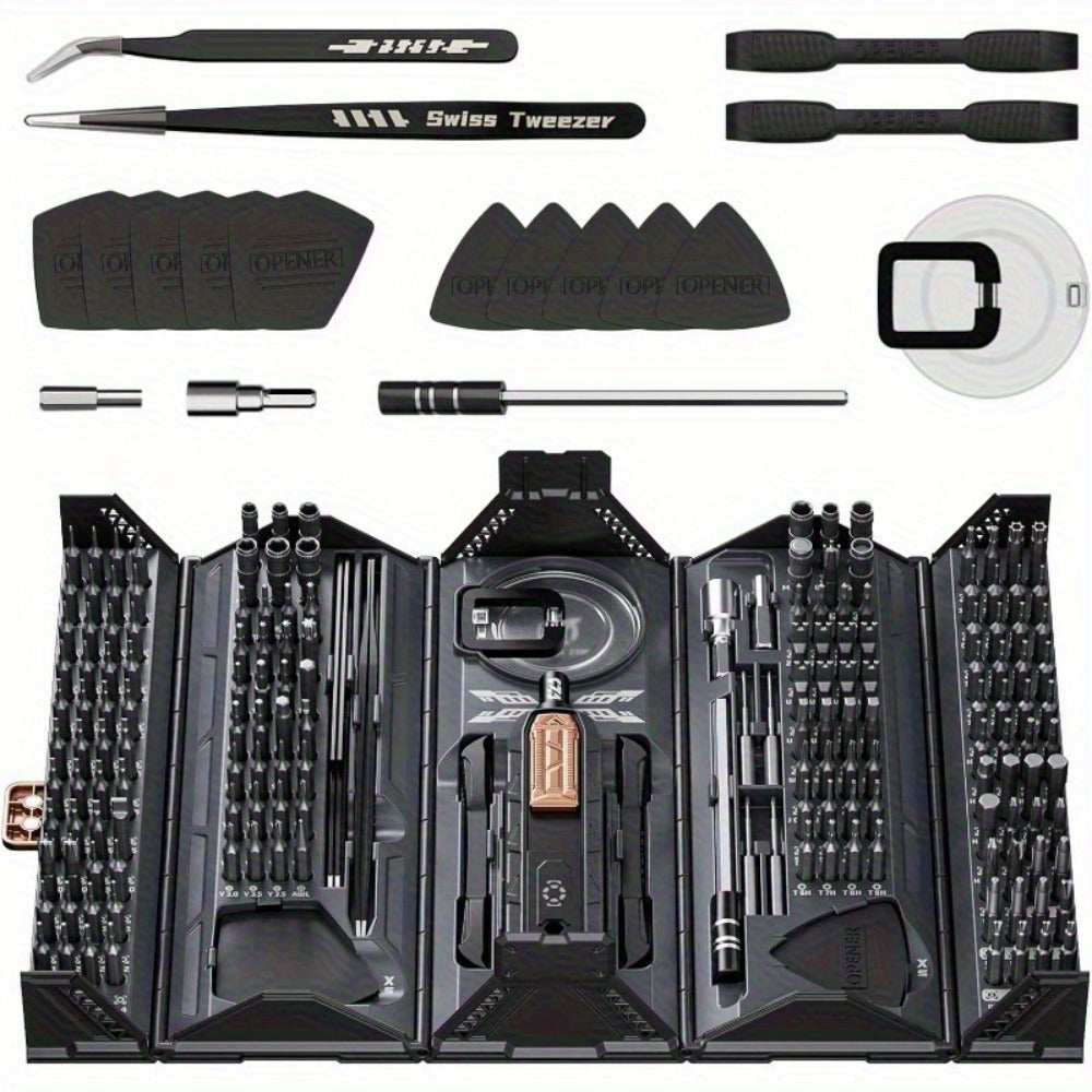 180-in-1 Precision Screwdriver Set, Magnetic Professional Kit for Laptop, Phone, Camera, Tablet, Game Console & Glasses