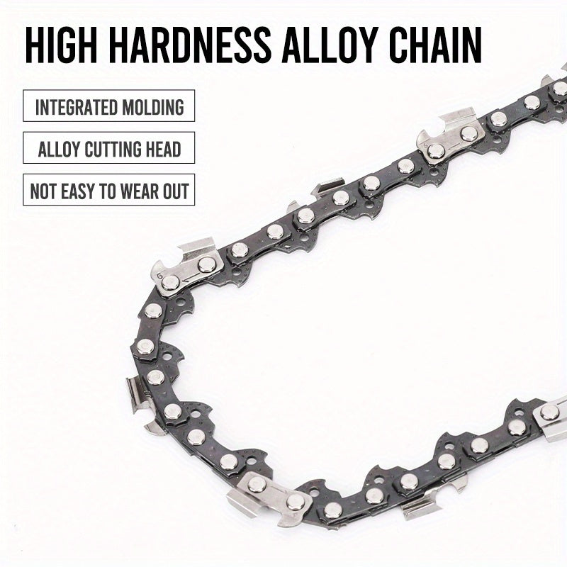 Chainsaw Chain Replacement Alloy, Wood Cutting Logging Tree Trimming for Garden, Patio and Yard Use
