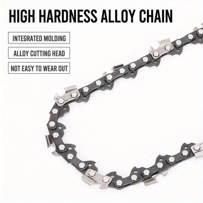 Chainsaw Chain Replacement Alloy, Wood Cutting Logging Tree Trimming for Garden, Patio and Yard Use