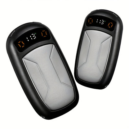 Rechargeable Hand Warmers with COB Light 2 Pack, Magnetic USB Electric Pocket Hand Warmer 12 Hours Heat, Portable Reusable Handwarmer
