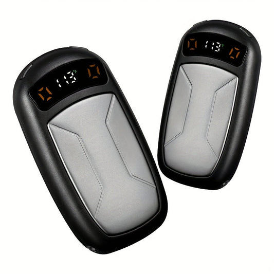 Rechargeable Hand Warmers with COB Light 2 Pack, Magnetic USB Electric Pocket Hand Warmer 12 Hours Heat, Portable Reusable Handwarmer