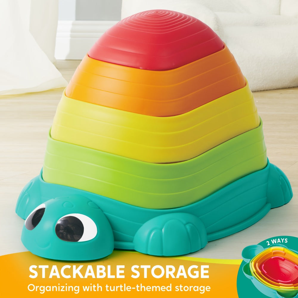 Kids Turtle Balance Stepping Stones 5pcs, Obstacle Course Coordination Game Toy, Up to, PP Material