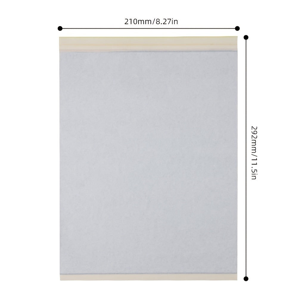 Tattoo Transfer Paper 100 Sheets 4-Layer Thermal Stencil, Sharp Precise Design Transfer, Hand Drawing &