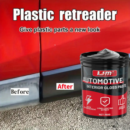 Automotive Plastic Restorer & Whitening Cream – All-in-One Dashboard, Tire & Seat Polish Paste for Car Interior Gloss