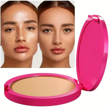 Waterproof Powder Foundation Matte Full Coverage Non-Cakey Formula 0.31oz Compact – Shine, for Makeup, Travel and Everyday Vanity Use