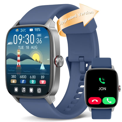 Smartwatch with Built-in Alexa FAWEIO 1.8" HD Touch Screen, Bluetooth Calling, 100+ Sport Modes, Fitness Tracker Heart Rate Sleep