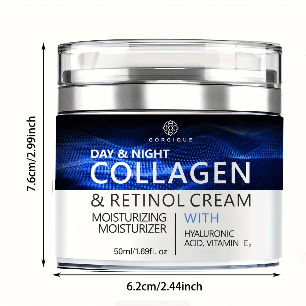 Collagen Face Cream with Retinol Hyaluronic Acid Day Night Deeply Nourishing Wrinkle Skin Care for Women Men All Skin Types 50ml 100ml