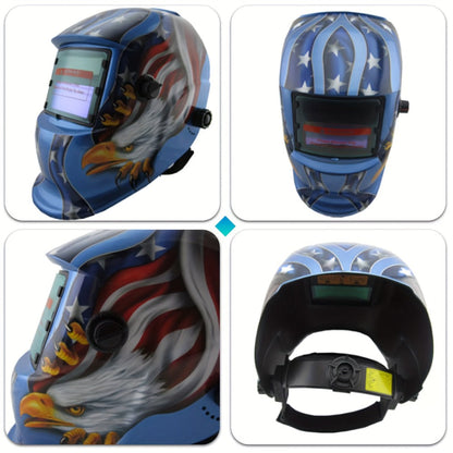 Auto-Darkening Welding Helmet Solar Powered True Color – Wide View DIN 9-13 Adjustable, 1/25000s Response