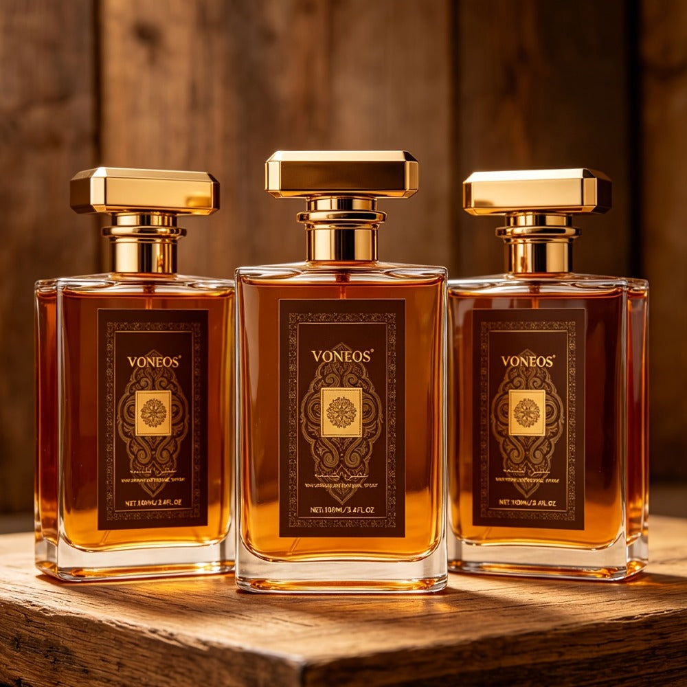 Cologne Spray for Men DUBAI SUDAN 3.4 oz with Gold Bottle and 1, 2 or 3 Piece Set Options for Gifting