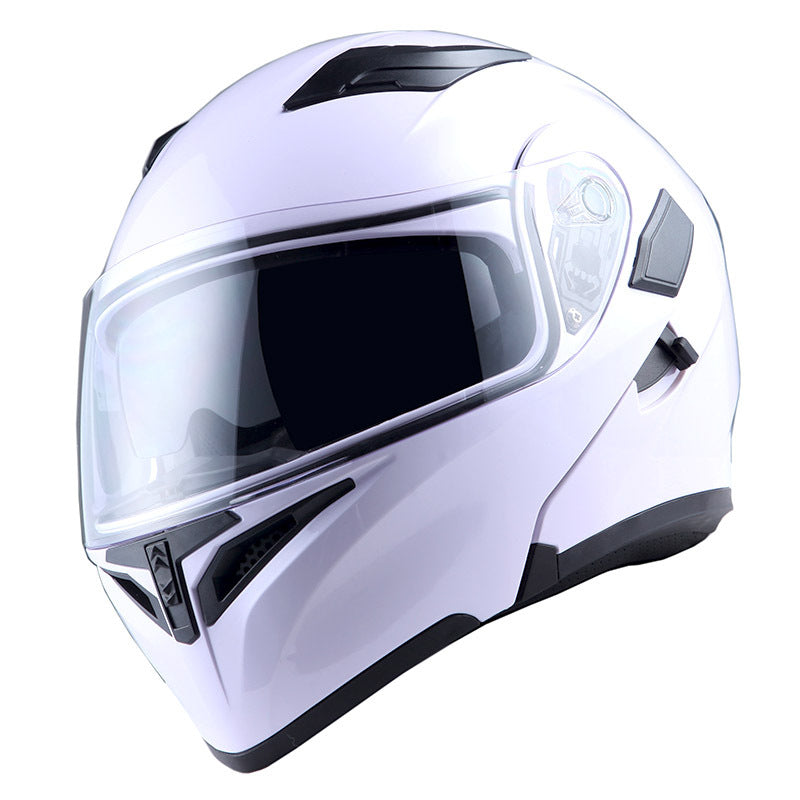 Motorcycle Helmet Modular Flip-Up Full-Face Shell with Dual Visors, S-XL Sizes and Arrow, Storm or Glossy Styles