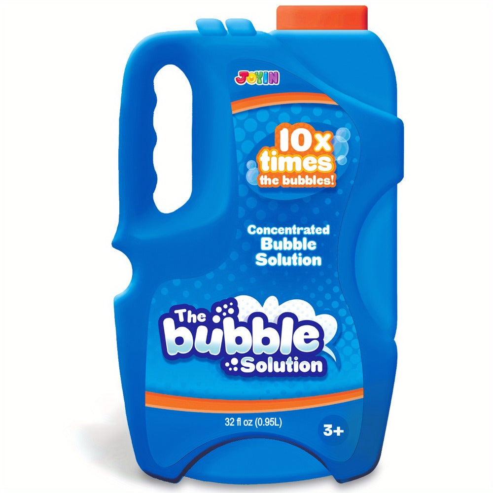 32oz Bubble Solution Refill Concentrate, Makes 2.5 Gallons, Compatible with Bubble Machines, Wands & Blowers