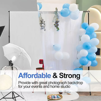 Balloon Projector Backdrop Stand 10x7Ft Adjustable with Carrying Bag, Background Support System for Photography, Events, Weddings