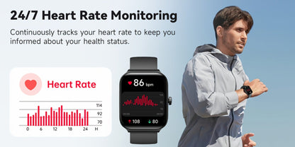Smartwatch with Alexa Built-in FAWEIO 1.95" Large Display, Wireless Calling, 100+ Sport Modes, Pedometer Heart Rate Sleep Blood