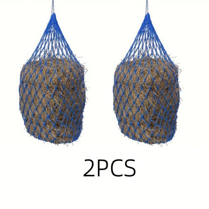 Slow Feed Hay Net for Horses 2-Pack – Durable Hay Bag Feeding Net for Horse, Sheep & Donkey | Reduces Waste & Promotes Healthy Eating