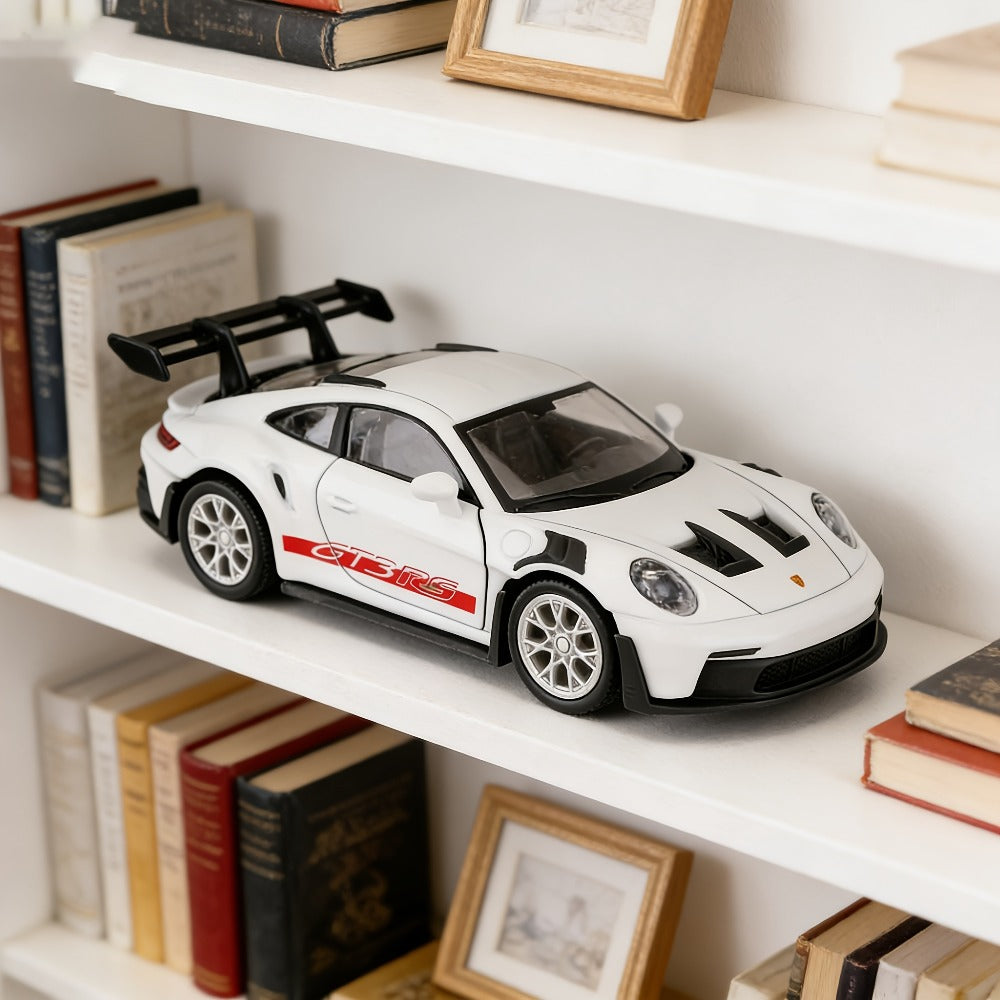 Porsche 911 Die-Cast Collectible Model for Adults, High-Detail Zinc Alloy Display Car for Home Decor Exhibitions