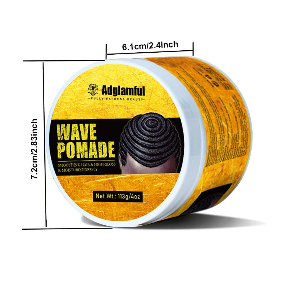 360 Wave Pomade for Men – Wave Control Defining Cream for Layered Waves, Volume & Texture | Non-Greasy, Water-Soluble
