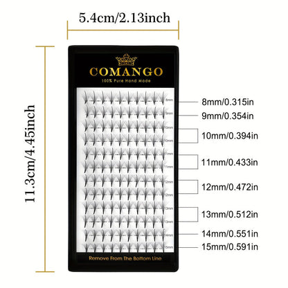 120-Fan Tray Premade Volume Lash Extensions 5D 7D 9D Wispy Faux Mink Eyelash Extensions C D Curl Mix 8-15mm
