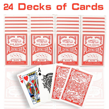2026 World Cup Playing Cards, Bulk 24 Decks Set, Premium Coated Cardstock, Standard Size 2.5"x3.5"