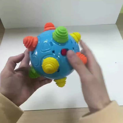 Bouncing Music Dancing Ball Baby Toy, Interactive Electric Rolling Sensory Ball with Lights, Sounds & Melodies