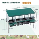 4 Compartment with Legs