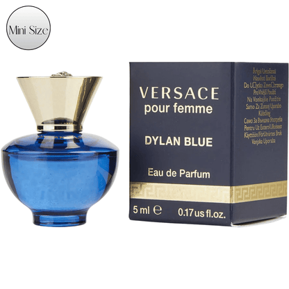Versace Dylan Blue Pour Femme Eau de Parfum Travel Size 5ml 0.17oz - Mini Perfume Spray for Women Floral Fragrance