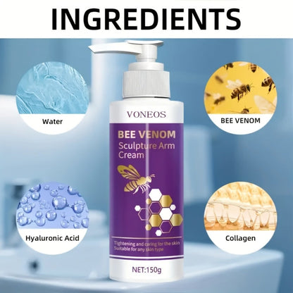 Body Cream VONEOS Bee Venom 150g Pump Bottle with One or Two Piece Options for External Arm Application