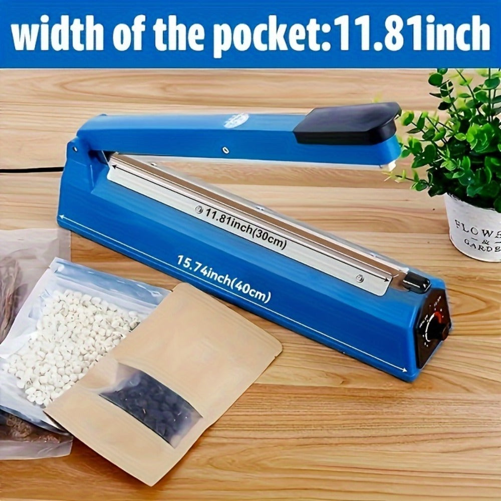 Impulse Heat Sealer 8" & 12", Adjustable Temperature Poly Bag Sealing Machine for Plastic, Mylar